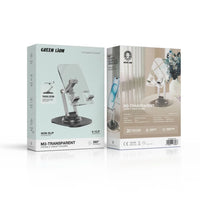 حامل هاتف وتابلت جرين لايون M3 بتصميم شفاف - أسود | Green Lion M3-Transparent Phone & Tablet Holder – Black