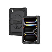 Doza iPadê ya Green Lion Trioshield - Reş