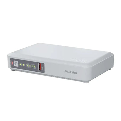 مزود طاقة جرين لايون ميني يو بي اس بسعة بطارية 10,000 مللي امبير - ابيض | Green Lion Mini DC UPS 10000mAh - White
