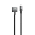 Kabloya Şarjkirinê ya Magnetîk a USB-C bo MagSafe 3 a Green Lion - Reş