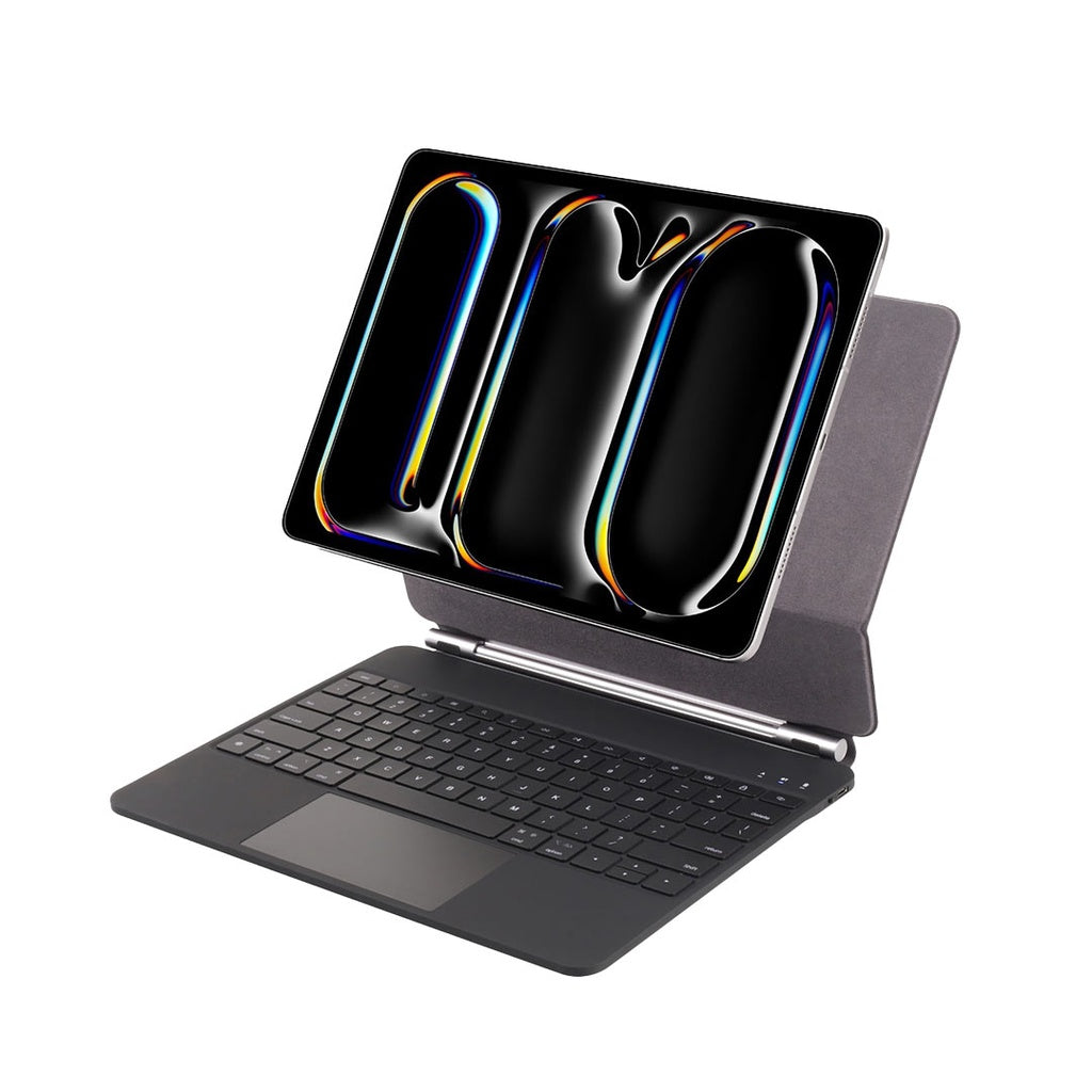 ماجيك كيبورد جرين لايون مع حامل قلم لجهاز ايباد - اسود | Green Lion Magic Keyboard Case with Pencil Holder for iPad  – Black