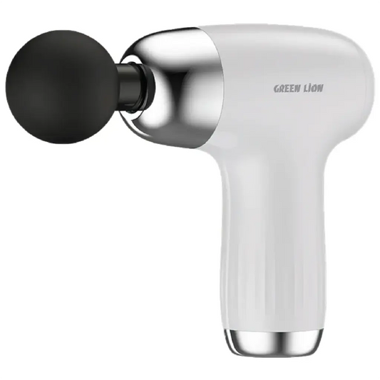 مسدس المساج جرين لايون ميني ب 6 سرعات - ابيض | Green Lion Mini Massage Gun 6 Speed Levels – White