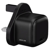 Green Lion Nexio Single Port UK Plug Wall Charger 45W – Black | شاحن حائط Nexio أحادي المنفذ من Green Lion بقابس UK بقدرة 45W – أسود