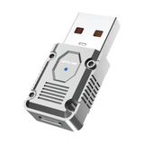 Green Lion OTG Adapter USB-A to USB-C - Silver | محول جرين ليون OTG من USB-A إلى USB-C - فضي