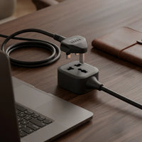 مشترك كهرباء جرين لايون Power Guard بقابس بريطاني 3250 واط وكيبل 5 أمتار - أسود | Green Lion POWER GUARD Universal Extension Socket UK Plug 3250W 5M – Black