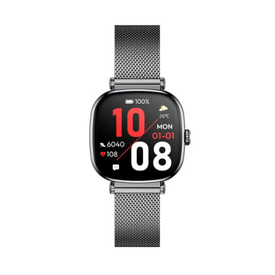 Green Lion Princess Smart Watch - Glossy Black | ساعة جرين ليون برينسيس الذكية - أسود لامع