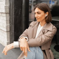 سماعات أذن جرين لايون Pro 3 لاسلكية بإلغاء الضوضاء ANC - أبيض | Green Lion Earbuds Pro 3 True Wireless Earbuds with ANC – White