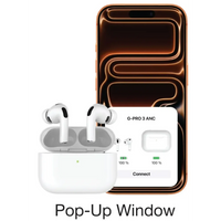 سماعات أذن جرين لايون Pro 3 لاسلكية بإلغاء الضوضاء ANC - أبيض | Green Lion Earbuds Pro 3 True Wireless Earbuds with ANC – White