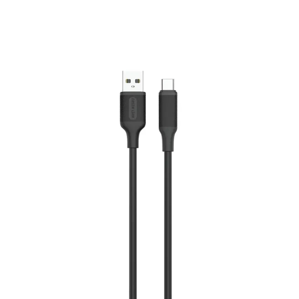 Kabloya PVC ya USB-A bo USB-C ya Green Lion, 3m - Reş