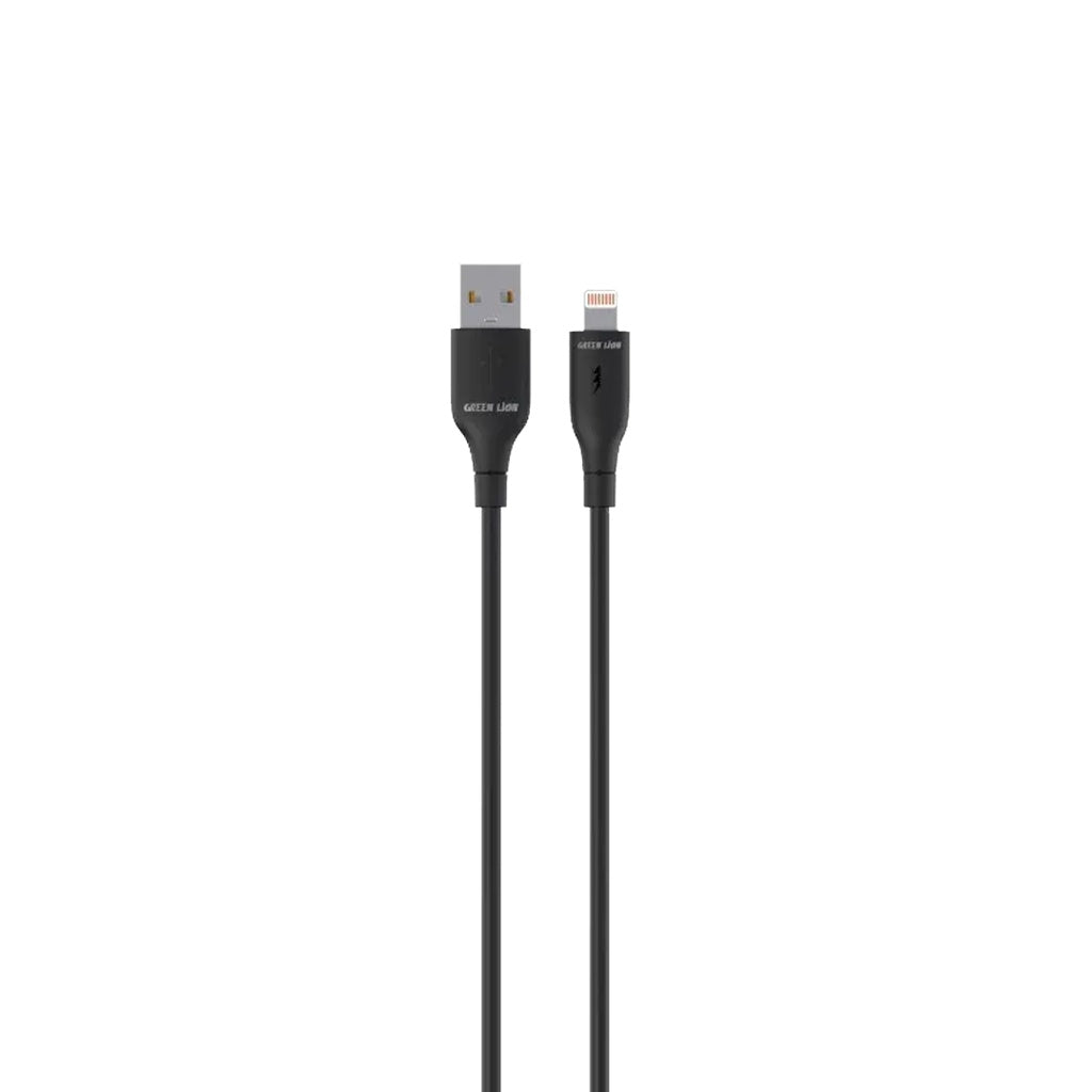 Kabloya PVC ya Green Lion USB-A bo Lightning, 1 Metre - Reş