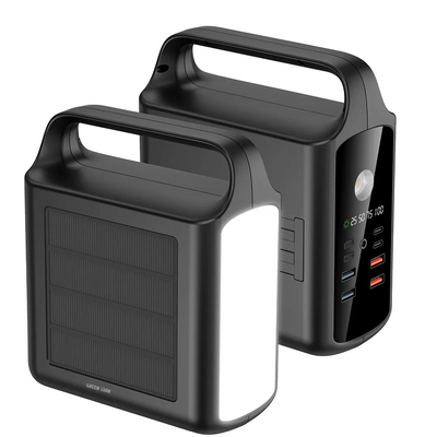 باور بانك شمسي جرين لايون Solar Xtreme بسعة 100000mAh - أسود | Green Lion Solar Xtreme 100000mAh Power Bank – Black