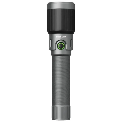 كشاف جرين لايون رانجر LED المحمول بسعة بطارية 3000 مللي امبير - رمادي | Green Lion Ranger Portable LED Torch 3000mAh – Gray