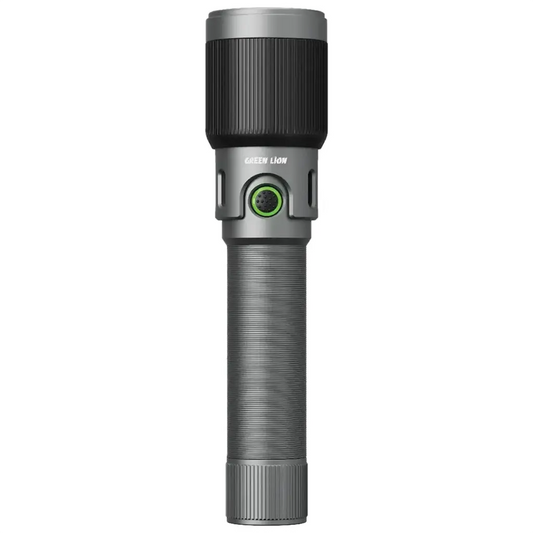 كشاف جرين لايون رانجر LED المحمول بسعة بطارية 3000 مللي امبير - رمادي | Green Lion Ranger Portable LED Torch 3000mAh – Gray