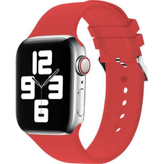 سوار جرين لايون سيليكون مع مشبك متوافق مع ساعات ابل 42/44/45 ملم | Green Lion Green Silicone Band with Buckle Watch Strap for Apple Watch 42/44/45MM