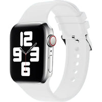 سوار جرين لايون سيليكون مع مشبك متوافق مع ساعات ابل 42/44/45 ملم | Green Lion Green Silicone Band with Buckle Watch Strap for Apple Watch 42/44/45MM