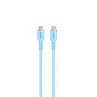 كيبل جرين لايون يو اس بي سي الى يو اس بي سي, سيليكون بقدرة شحن 60 واط وطول 1 متر | Green Lion USB-C to USB-C Silicone Cable, 60W 1M.