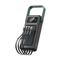 Bankeya Hêzê ya Green Lion Solar Max 30,000mAh - Reş