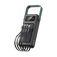 باور بانك جرين لايون سولار ماكس بسعة 30,000 مللي امبير - اسود | Green Lion Solar Max 30000mAh Powerbank - Black