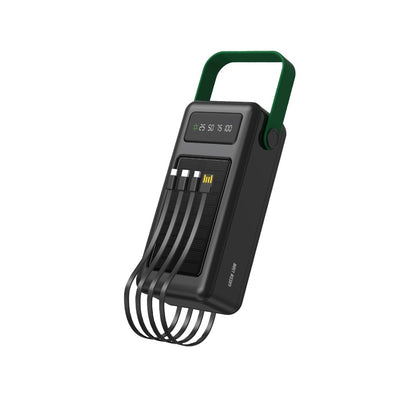 باور بانك جرين لايون سولار ماكس بسعة 50000 مللي أمبير - أسود | Green Lion Solar Max 50000mAh PowerBank - Black