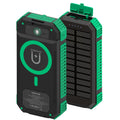 باور بانك شمسي جرين لايون Solar Flex بسعة 20000mAh وشحن PD 20W - أخضر وأسود | Green Lion Solar Flex Power Bank 20000mAh PD 20W – Green and Black