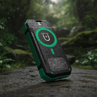 باور بانك شمسي جرين لايون Solar Flex بسعة 20000mAh وشحن PD 20W - أخضر وأسود | Green Lion Solar Flex Power Bank 20000mAh PD 20W – Green and Black