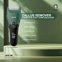 Green Lion Callus Remover – Rechargeable Dead Skin Remover 2500 RPM – Green | مزيل الجلد الميت Green Lion قابل للشحن 2500 RPM – أخضر
