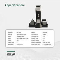 ماكينة تشذيب جرين لايون Trim Master خمسة في واحد - أسود | Green Lion Trim Master 5 in 1 Trimmer – Black