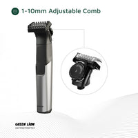ماكينة حلاقة وتشذيب جرين لايون Expert ثلاثة في واحد - رمادي | Green Lion 3 In 1 Expert Hair Trimmer & Shaver – Gray