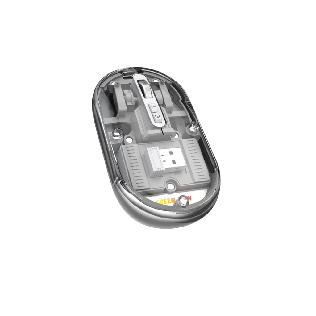 ماوس جرين لايون لايت الشفاف | Green Lion Transparent Mouse Lite.