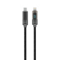 كيبل جرين لايون تايب سي الى لايتننغ بشاشة رقمية وبقدرة شحن 18 واط وطول 1 متر - اسود | Green Lion Digital Display Cable USB-C to Lightning 18W 1M - Black