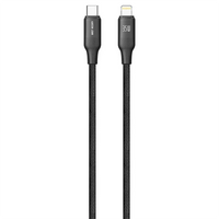 Green Lion USB-A to Lightning TPE Cable – Black | كابل Green Lion USB-A إلى Lightning من مادة TPE – أسود