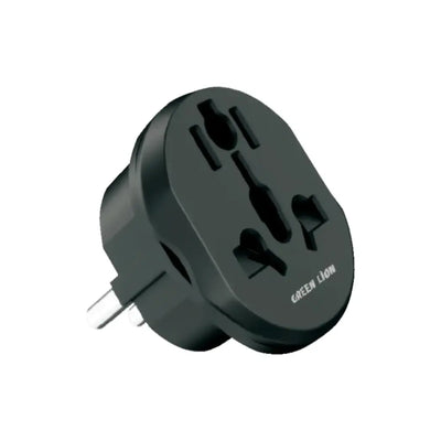 Adaptora Veguherîna Gerdûnî ya Green Lion - Reş | Plug 2 ya Veguherîna Gerdûnî ya Green Lion EU - Reş