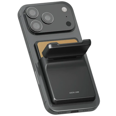 Green Lion W3 MagSafe Wallet Card Holder - Black | محفظة جرين ليون W3 ماج سيف لحمل البطاقات - أسود