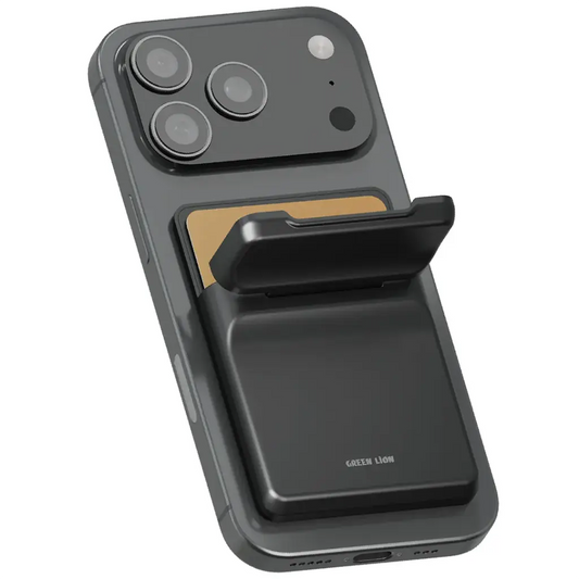 Green Lion W3 MagSafe Wallet Card Holder - Black | محفظة جرين ليون W3 ماج سيف لحمل البطاقات - أسود