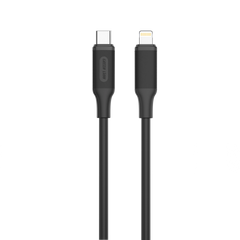 كيبل جرين لايون يو اس بي سي الى لايتننغ بقدرة شحن 27 واط وطول 1 متر - اسود | Green Lion USB-C to Lightning PVC Cable 1M PD 27W - Black