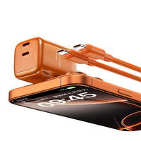 WiWU Cube Wi-G025 45W GaN charger - ports detail