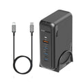 محطة شحن 140 واط GaNFast بثلاث منافذ USB-C ومنفذ كويك تشارج 3.0 | Promate GaNPort-140W
