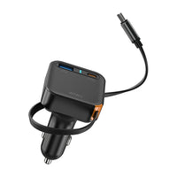 WiWU Wi-CC033 Helix 65W Triple Port Car Charger | شاحن سيارة WiWU Wi-CC033 Helix 65W ثلاثي المنافذ