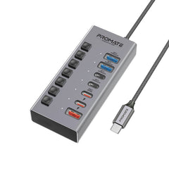 Promate GegaHub-10G 7-in-1 10Gbps data and charging hub - main view