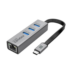 Promate GigaHub-C USB-C hub with Gigabit Ethernet adapter - main view