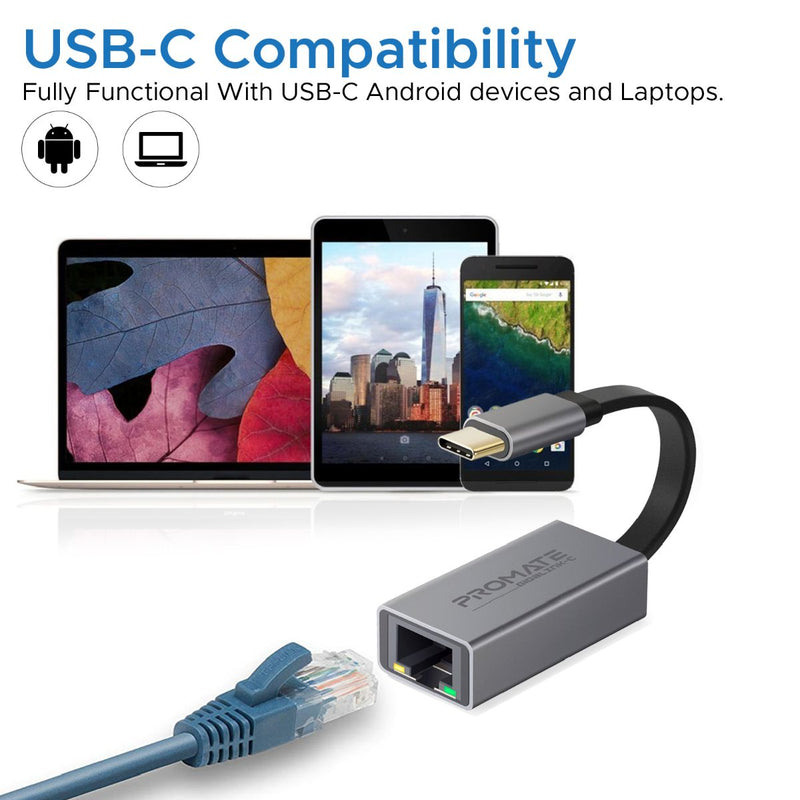 Promate GigaLink-C compact size compared to a flash drive