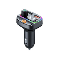 WiWU Wi-QC031 Bluetooth 5.3 Car FM Transmitter with RGB Lights & 38W Fast Charging | شاحن سيارة بلوتوث 5.3 مع إضاءة RGB وشحن سريع 38 واط