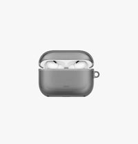 UNIQ Glase clear shockproof case for AirPods Pro 3 Smoke - front view