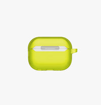 UNIQ Glase Pro clear case for AirPods Pro 3 Light Lime - back view