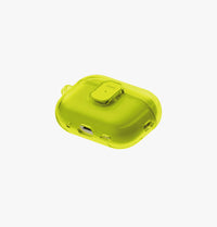 UNIQ Glase Pro clear case for AirPods Pro 3 Light Lime - flat lay