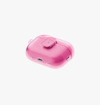 UNIQ Glase Pro clear case for AirPods Pro 3 Candy Pink - flat lay