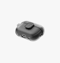 UNIQ Glase Pro clear case for AirPods Pro 3 Smoke - flat lay