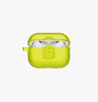 UNIQ Glase Pro clear case for AirPods Pro 3 Light Lime - front view