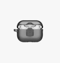 UNIQ Glase Pro clear case for AirPods Pro 3 Smoke - front view