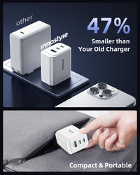 شاحن GoCharge 65W بـ 3 منافذ | Innostyle GoCharge 65W 3-Port Charger IC65-3